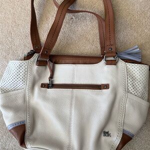 The Sak Stylish Tan and Cream White and Brown Women's Bag
